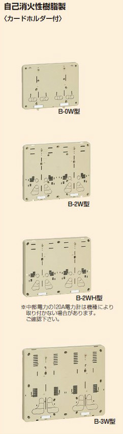 未来工業（ミライ） 積算電力計・計器箱取付板の商品詳細一覧