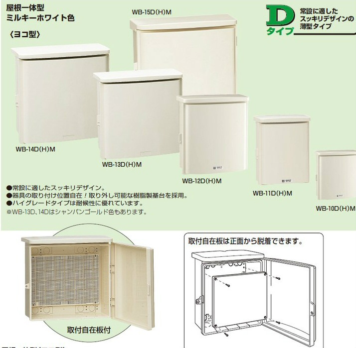 大人気新品 未来工業 ウオルボックス R プラスチック製防雨ボックス WB-3AJ