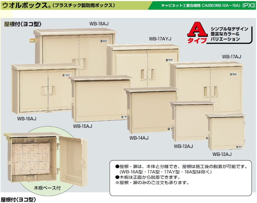 未来工業（ミライ） ウオルボックスの商品詳細一覧